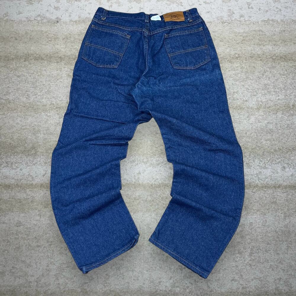 Vintage Y2K Red Kap Jeans 30x30 Relaxed Fit Dark Wash Work Wear Denim
